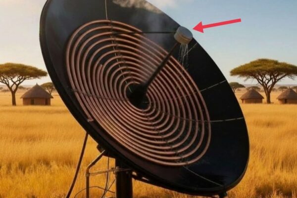 South Africa Turn Old Satellite Dishes into Solar Water Heaters that Work in Minutes