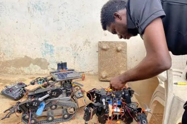 This Young Self-Taught Nigerian Engineer is Building Robots & Drones in his Backyard