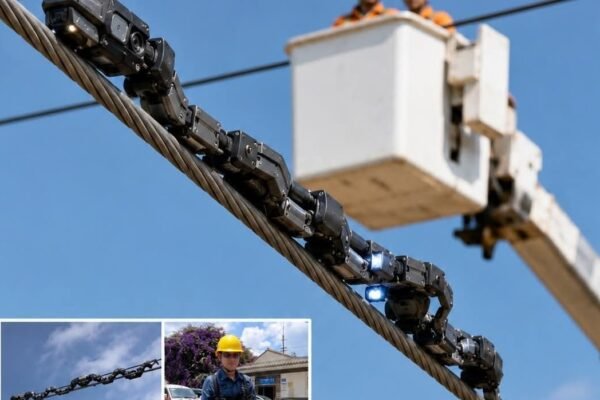China Develop Robotic Snakes to inspect Power Lines and help ensure Stable Electricity supply.