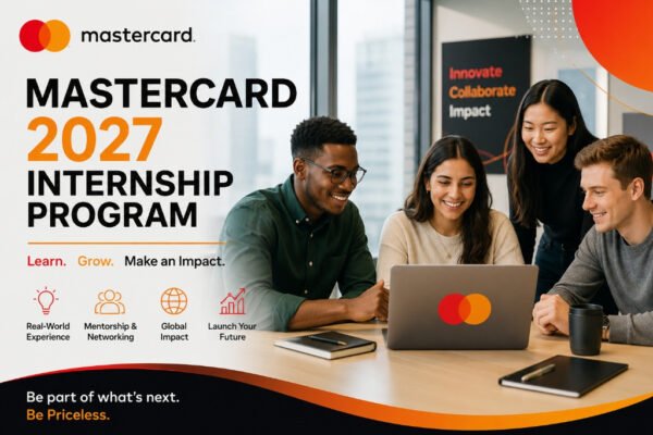 Applications open for MasterCard 2027 Internship Program (Fully Funded)