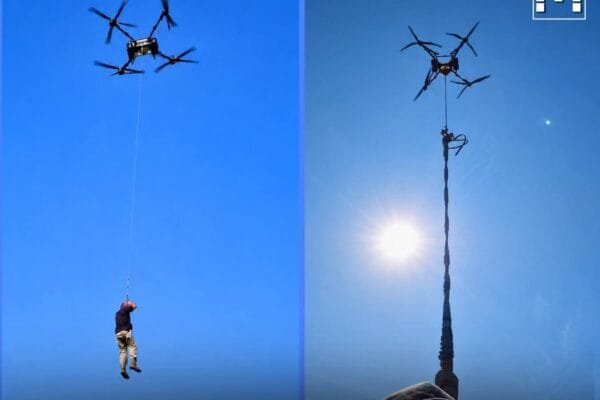 Indonesian Farmer goes Viral after Flying a Giant Drone to Work