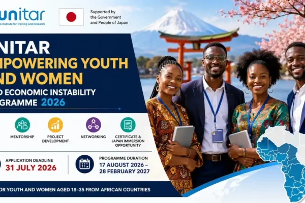 ‎Applications Open for UN Africa–Japan Innovation Programme for Youth and Women in Africa (Fully Funded)