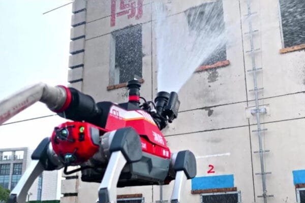 ‎DEEP Robotics Develop Quadruped and Wheeled-Legged Robots for Firefighting and Emergency Response