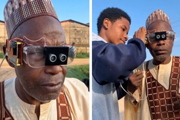 STAR ⭐20-year-old Nigerian Inventor Develops AI-Powered Smart glasses to help Blind people navigate independently
