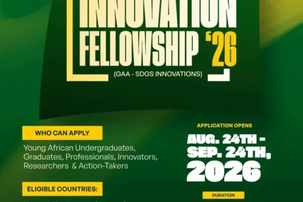 ‎Call for Applications: Green Africa Associates SDGs Innovations Fellowship 2026