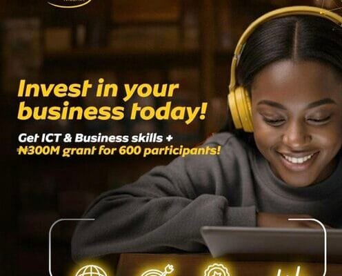 ‎Call for Applications – MTN ICT and Business Skills Training Programme for Nigerians (₦100,000,000 Grant)