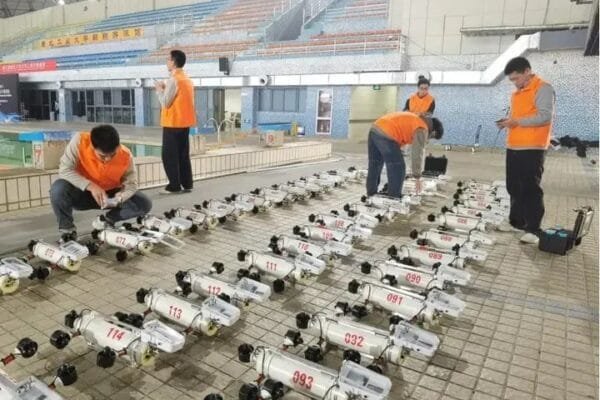 China Set World Record by Operating 116 Autonomous Underwater Robots at the Same Time