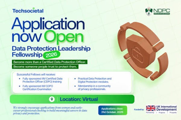 ‎TechSocietal’s 2026 Leadership Fellowship Now Open: Become More Than a Certified Data Protection Officer