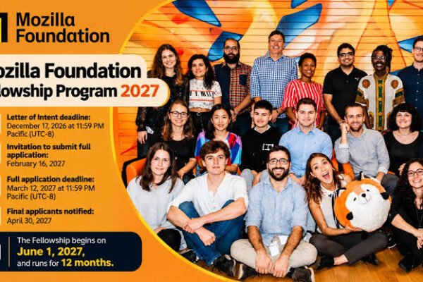 Applications open for the Mozilla Foundation Fellowship 2027